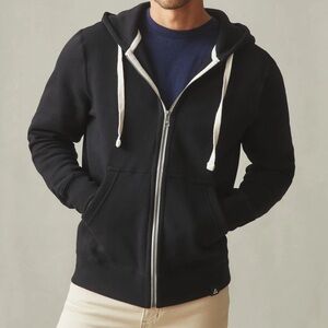 NEW American Giant Men’s Midweight Black Full Zip Hoodie Jacket Size Large NWOT